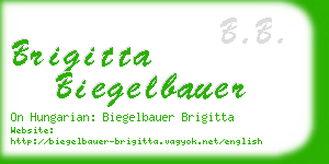 brigitta biegelbauer business card